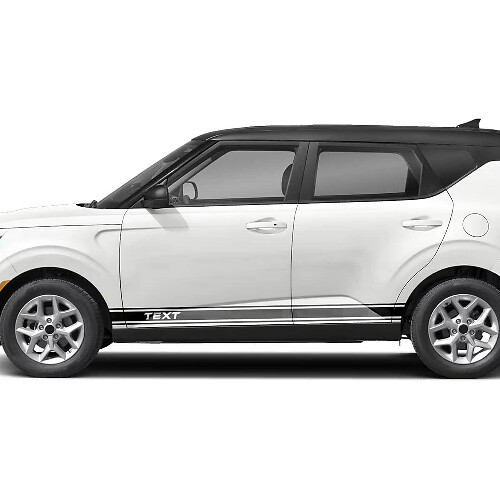 Custom Racing Side Stripes Vinyl Decal Kit for Kia Soul 