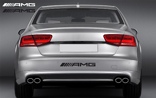 AMG Vinyl Rear Decal Sticker Fender Emblem Logo Graphic MERCEDES
