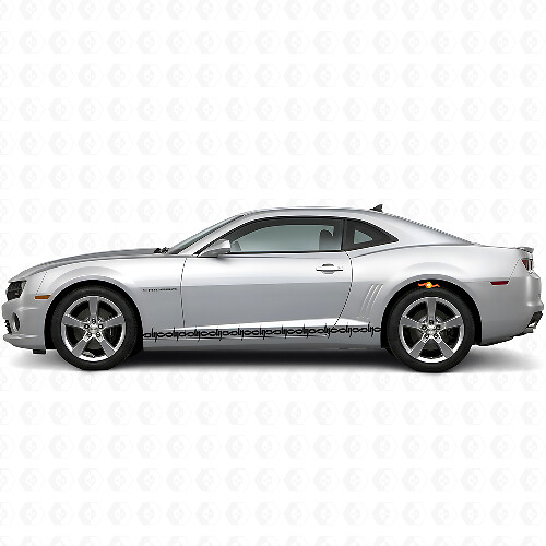 Barbed Wire Side Stripes Vinyl Decals Kit for Dodge Challenger Charger