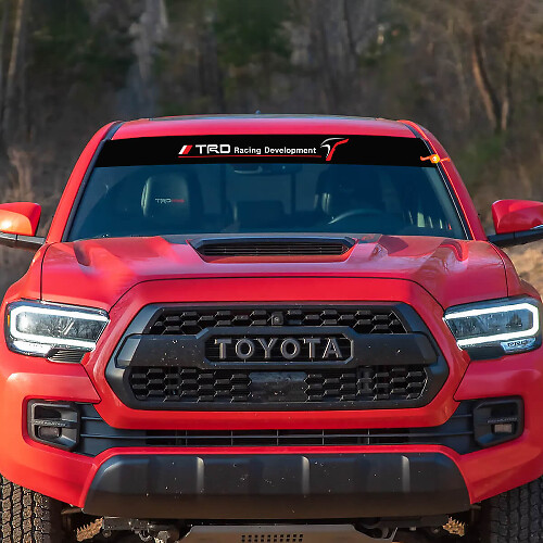 TRD-Style Racing Development Windshield Banner Decal for Toyota