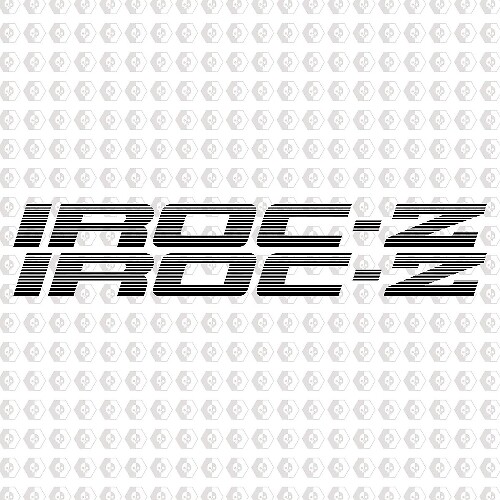 IROC-Z Door Side Vinyl Decals Set for Chevrolet Camaro