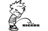 Funny Pee on Ricers Vinyl Decal Sticker