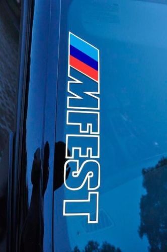 Bimmerfest MFEST bimmer fest Vinyl Stickers Decals fits to e92 e36 e46 F10 F30 M3 M4 Competition BMW
