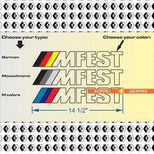 MFest Universal Vinyl Decal Sticker for BMW M3_2