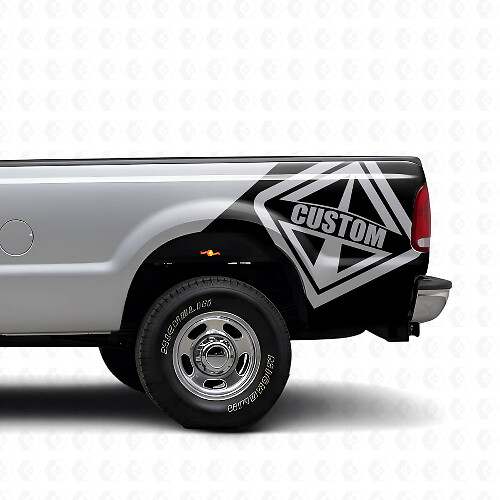 Custom Rear Fender Vinyl Decal for Musclecar F-250 F-350