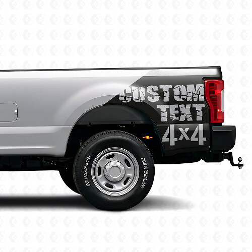 4x4 Rear Side Fender Vinyl Decal For Musclecar F-250/350