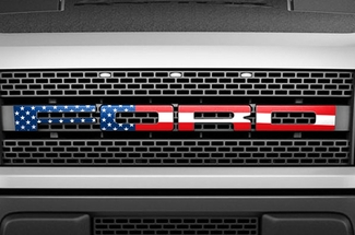 Ford Raptor Grille Insert Decals (2010-2014) american flag design