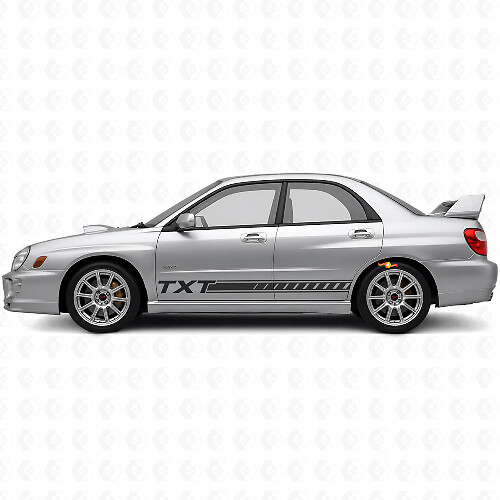 Custom Stripes Rocker Panel Vinyl Decal Kit for Suba Impreza 2002-07