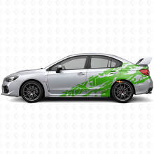 Mud Splash & Custom Text Side Vinyl Decal Kit for Suba Impreza STI WRX 2002-07_3