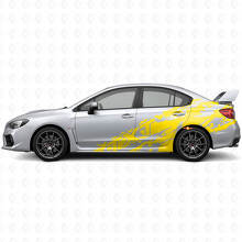 Mud Splash & Custom Text Side Vinyl Decal Kit for Suba Impreza STI WRX 2002-07_5