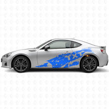 Mud Splash & Custom Text Side Vinyl Decal Kit for Suba BRZ_2