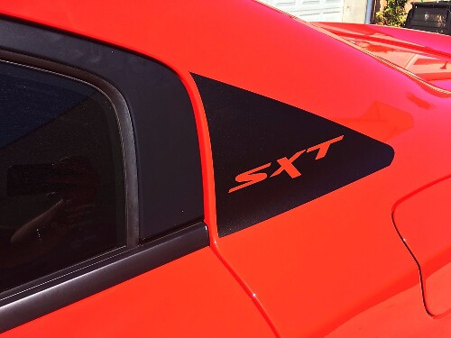 C Pillar SXT Emblem Vinyl Decal Set for Dodge Charger 2011-2020