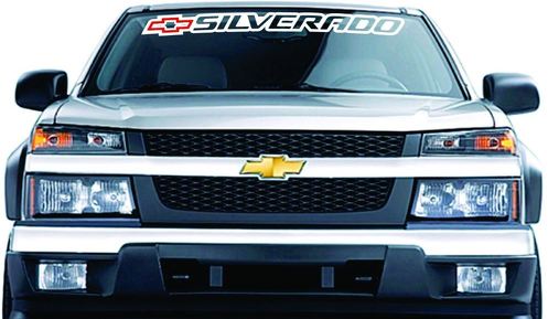 Chevrolet Chevy SILVERADO Windshield Banner Graphics Vinyl Decal Sticker