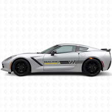 Racing Sport Side Stripes Vinyl Decal Set for Chevy Corvette_4