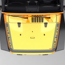 Perimeter Strip Hood Vinyl Decal for Jeep Wrangler Gladiator_2