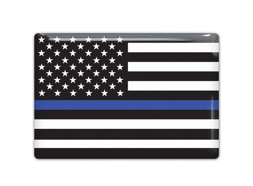 USA police Flag Emblem Proud Car Sticker 3D Domed Decal