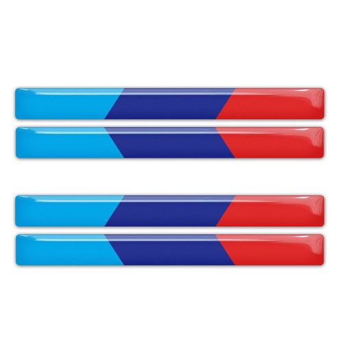 BMW M Power Performance colors domed stickers decal emblems