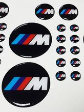 BMW M Power Performance 3d domed sticker decal emblems 14pcs
 2