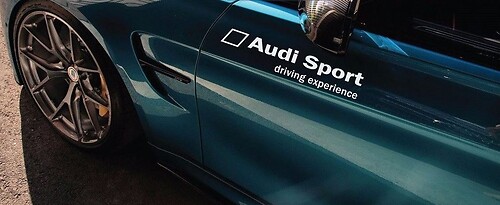 Audi Sport Driving Experience Side Door Vinyl Decal Sticker for Audi S4