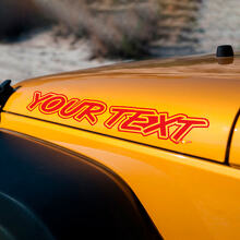 Lettering Hood Vinyl Decals for Jeep Wrangler YJ TJ JK MJ_3