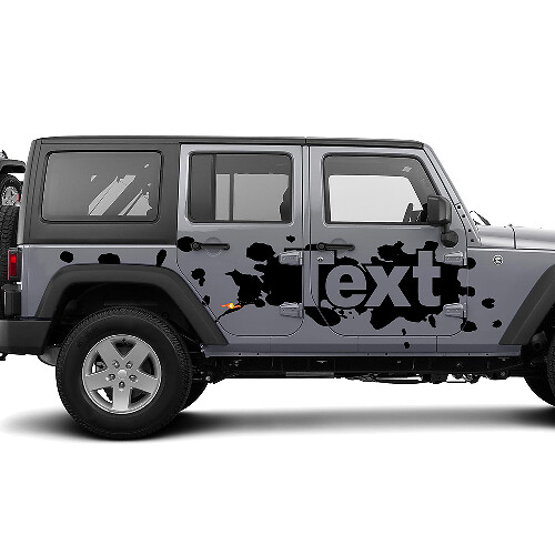 Paint Splashes Side Vinyl Decal Kit for Jeep Wrangler JK JL