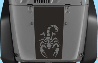 Jeep Decals Jeep Wrangler Blackout Scorpion Vinyl Hood Decal H114