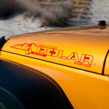 Polar Vortex with Custom Text Hood Vinyl Decal Sticker for Jeep Wrangler_3