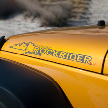 Mountain Rockrider Hood Vinyl Decals for Jeep Wrangler JK JKU_2