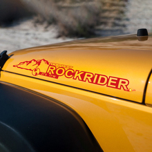 Mountain Rockrider Hood Vinyl Decals for Jeep Wrangler JK JKU_3
