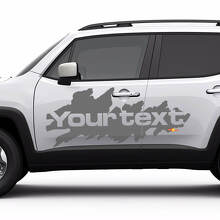 Mud Splash Style Lettering Side Vinyl Decal for Jeep Renegade_2