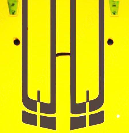 Double Hood Stripes Vinyl Decal for Jeep Wrangler 