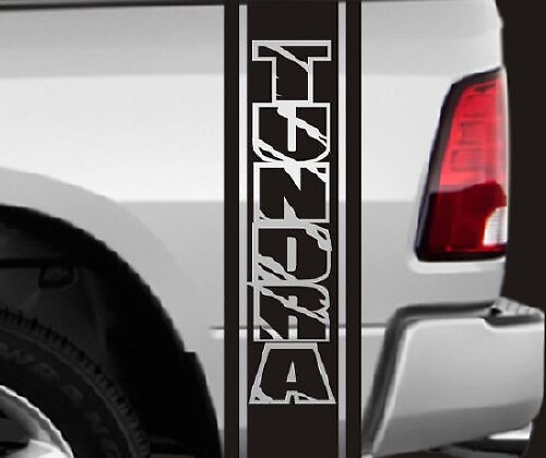 2 Truck Bedside Toyota Tundra Vinyl Stripes Stickers Decals Approx 11 X 46 Each