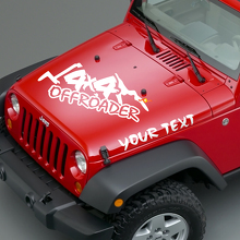 Offroader Lettering Hood Vinyl Decals for Jeep Wrangler_2