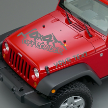 Offroader Lettering Hood Vinyl Decals for Jeep Wrangler_3
