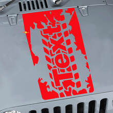 Tire Tread Hood Vinyl Sticker Decal for Jeep Wrangler JK JKU LJ TJ_3