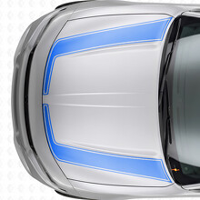 Accent Outline Stripes Hood Vinyl Decal Sticker for Dodge Charger 2015-2026_2