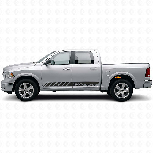Custom Strobe Side Stripes Vinyl Decal for Dodge Ram Rebel 1500 2009–2016