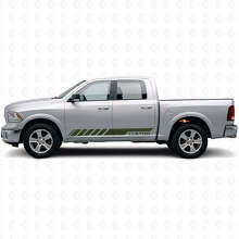 Custom Racing Side Stripes Vinyl Decal Kir for Dodge Ram Rebel 2009-2016 _3