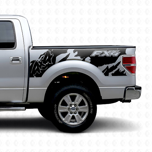 FX4 4x4 Off Road Style Rear Side Vinyl Decal for Musclecar truck 2010-2020