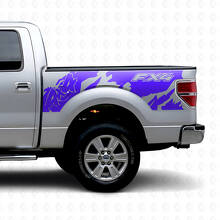 FX4 4x4 Off Road Style Rear Side Vinyl Decal for Musclecar truck 2010-2020_2
