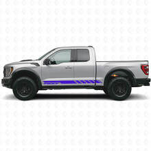 Checkered Custom Side Stripes Vinyl Decal for Musclecar truck 2010-2020_2