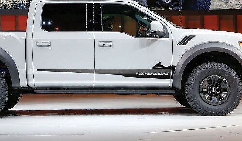Ford F-150 Raptor graphics side stripe decal sticker retro Ford Performance