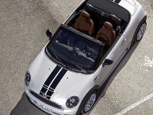 Dual Stripes Hood & Trunk Vinyl Decal Kit for MINI Cooper Roadster 