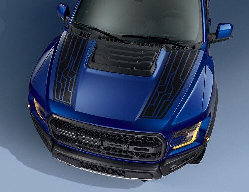 Kit de Autocollants Graphiques de Capot 5 pour Ford F-150 Raptor 2017