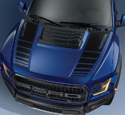 Dual Strobe Stripes Hood Vinyl Decal Sticker for Musclecar truck power truck 2017