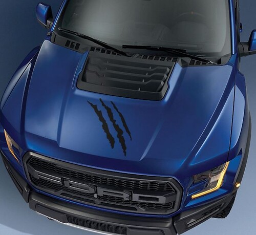 Claws Track Hood Vinyl Decal for Musclecar truck power truck 2017