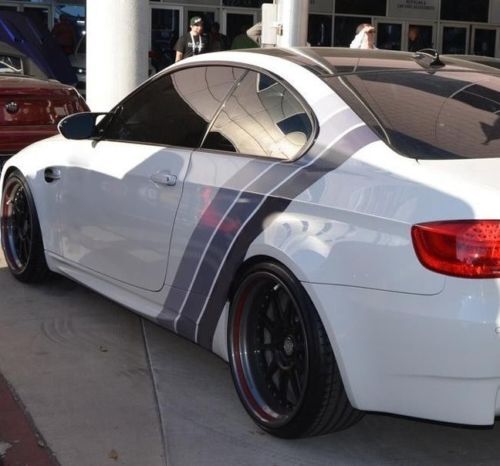 LTW Style Rear Side Stripes Vinyl Decal for BMW E92 M3 