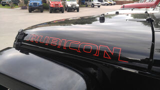 2pcs NEW RUBICON Hood Side Decal Graphic JEEP WRANGLER RUBICON RED Color 1