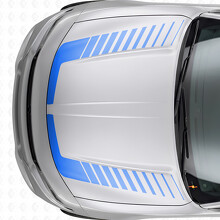 Strobe Style Accent Stripes Hood Vinyl Decal Sticker for Dodge Charger 2015-2026_2