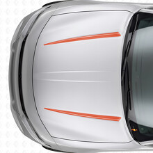 Dual Tnin Stripes Hood Vinyl Decal Sticker for Dodge Charger 2015-2026_4